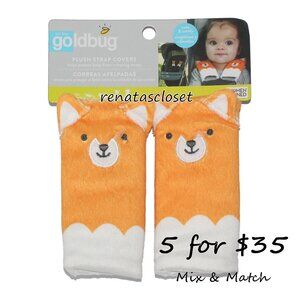 Goldbug On The Goldbug Fox Plush Strap Covers NWT/NIP